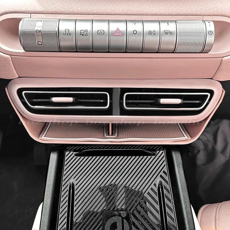For BYD Seagull Car Air Outlet Storage Box Car Central Control Air Conditioning Air Vent Storage Box Auto Interior Accessories