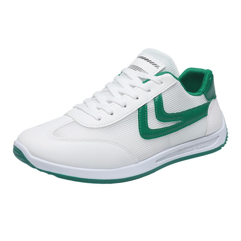 Новая повседневная обувь Летающая сетка Мужская спортивная белая обувь Молодежная студенческая Корейский стиль Обувь Форреста Гампа Мужская