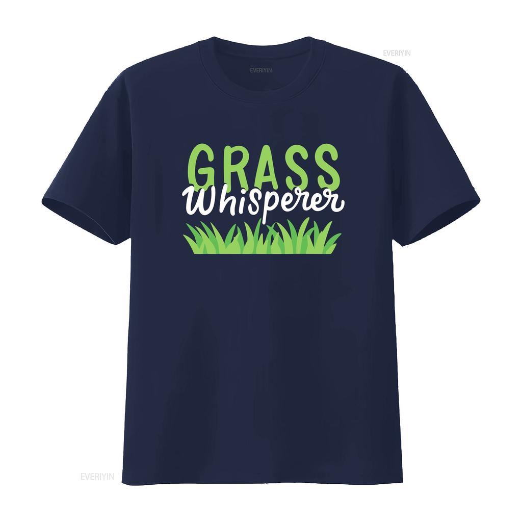 Lawn Mowing T Shirt Care Mower Grass Whisperer  vintage Washed Slightly Versatile fashion designer clothes Stretched Soft