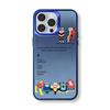 Cute Couple Monster Case for Apple iPhone 15 Pro Max, iPhone 14, Matte Laser Design, 13/12 Pro