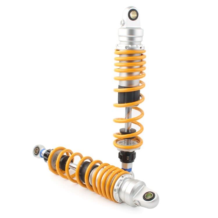 Hegeiisy 7mm Spring Universal Motorcycle Shock Absorber Rear Suspension Adjustable Damping for ATV Quad Dirt XJR1300 (280mm, Yellow)