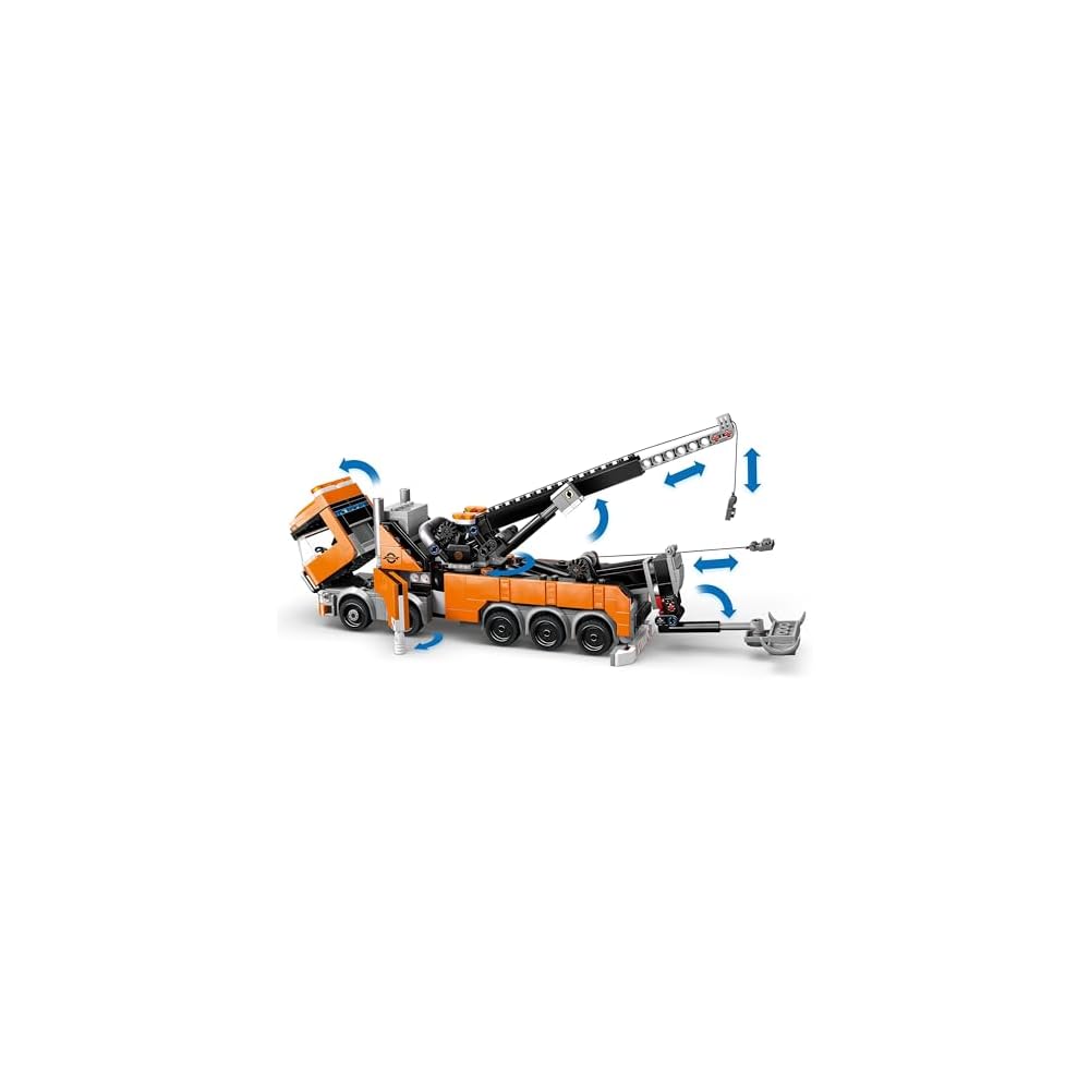 LEGO City Tow Truck Crane Vehicle 60467 Building Blocks Toy for Ages 8 and Up