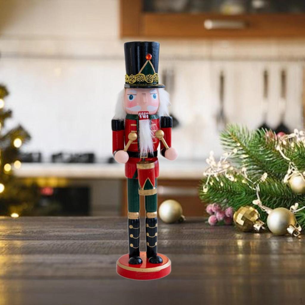 Nutcracker Figurine Christmas Decor Desk Crafts Traditional Ornament for