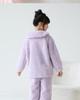 Lulu Niu Girls' Flannel Pajamas - Autumn/Winter Cozy and Thickened Coral Fleece Homewear for Kids