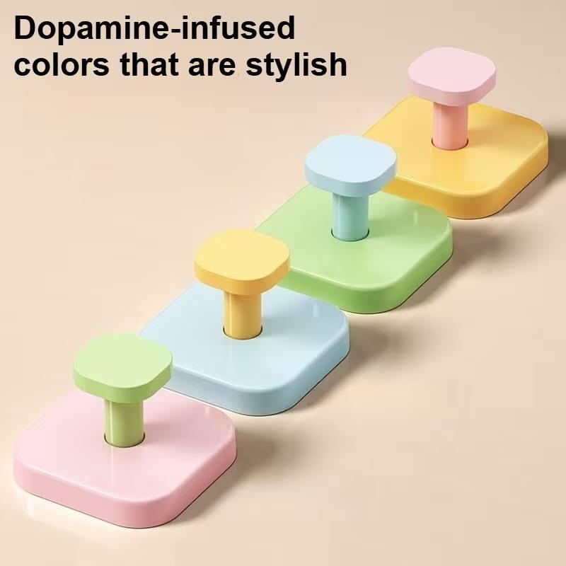 4 шт. Крючки-присоски Dopamine Strong - Без сверления и следов, клейкие настенные крючки, многоцелевой домашний органайзер для крючков для одежды
