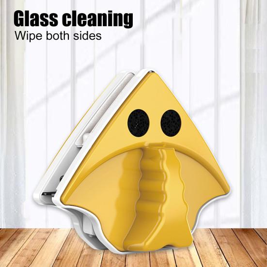 Магнитный набор для мытья окон, двухсторонняя щетка для мытья стекол, для высоких окон