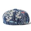 Denim Octagonal Hat Women's Print Newsboy Cap Girl Denim Cap Forward Hat Painters Hats