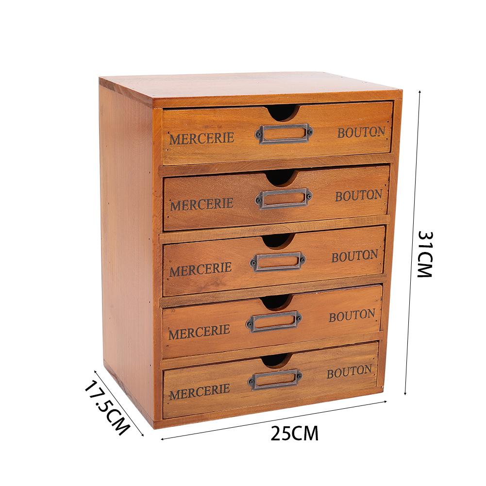 1-5 Tier Wooden Desktop Storage Cabinet – Multi-Purpose Organizer for Jewelry, Makeup, Office Files, Home & Desk Essential