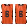 6PCS Kid S Football Pinnies Quick Drying Soccer Jerseys Youth Sports Scrimmage Basketball Team Training Numbered Bibs