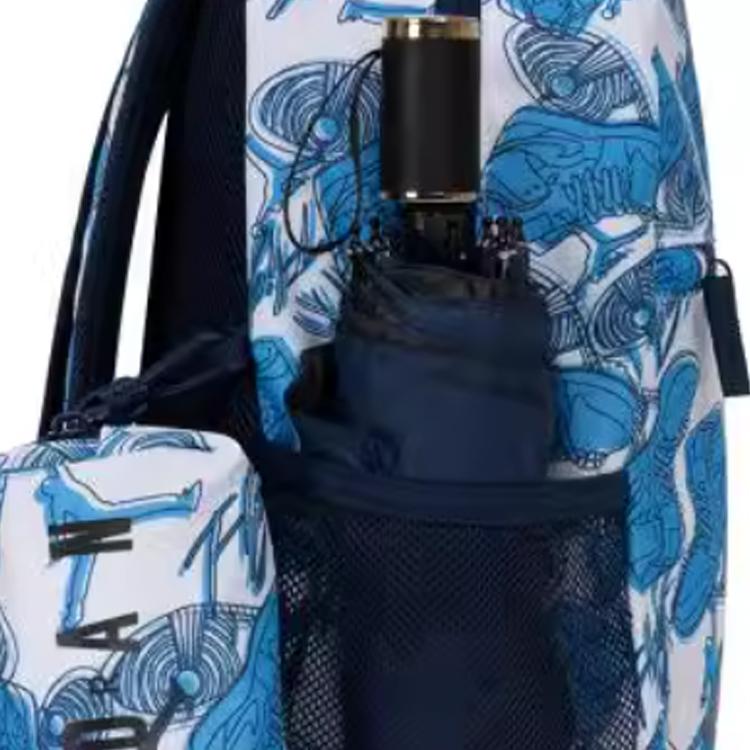 New Jordan Polyester Backpack Unisex Blue JD2523015PS-004