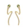 Fashionable and Personalized Snake Shaped Earrings, Light Luxury Design, Cool and Cool Style, Snake Earrings, Ear Accessories