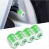 4Pcs Car Fluorescent Wheel Tire Valve Caps Decoration Badge Cover For Peugeot 206 207 208 508 306 307 308 2008 3008 Accessories