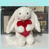 Plush Jellycat Rabbit Toy With Love Heart Design And Pp Cotton For Children Gift