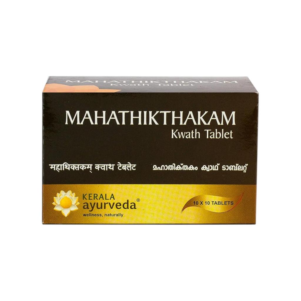 Kerala Ayurveda Mahathikthakam Kwath Herbal Tablets 100 Nos Natural Digestive & Wellness Support