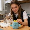 Милые Плюшевые Пищащие Игрушки для Собак и Кошек в Форме Фруктов, Интерактивные Хрустящие Игрушки-Грызунки для Питомцев с Кошачьей Мятой или Звуковым Сигналом, Мягкие Набивные Игрушки для Щенков для Прорезывания Зубов