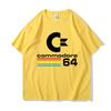 Loose Men T-shirts Summer Commodore 64 Print T Shirt C64 SID Amiga Retro Cool Design Street Short Sleeve Top Tee Cotton Clothing