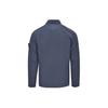STONE ISLAND Ss24 Нейлон Металл Легкая Однотонная Куртка с Воротником Поло, Одним Карманом, Логотипом, Длинным Рукавом Мужская куртка Серо-Синий 801511219-V0024