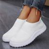 Fashion 2024 New Women Sport Sneaker Flat Bottom Breathable Comfortable Women Sneakers Slip On Sock Solid Color Women's Running Shoe