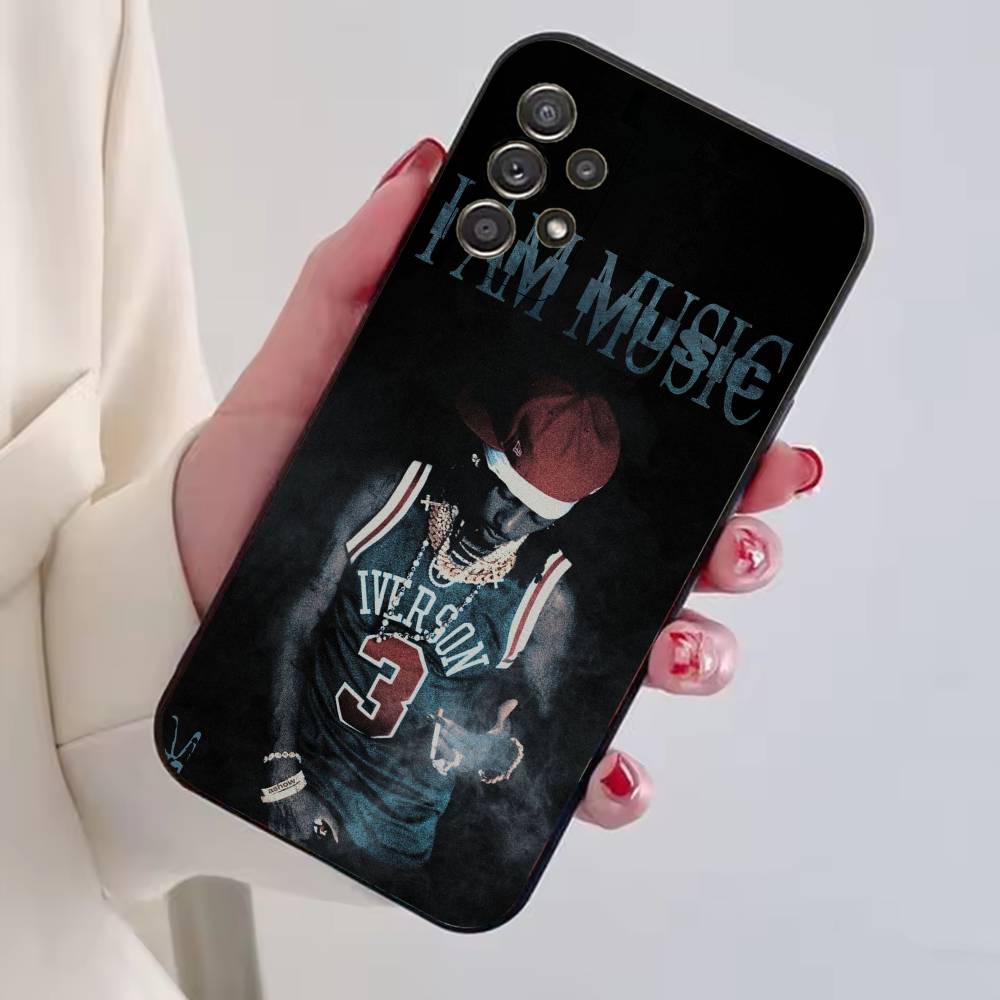 Чехол для телефона рэпера P-Playboi Carti для Samsung S25, S24, S21, S22, S23, S30, Ultra, S20, Plus, Fe, Lite, Note, 10, Черный Чехол