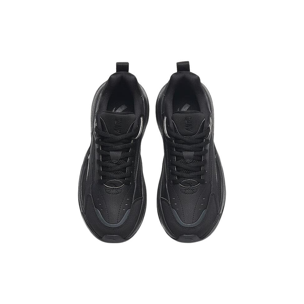 Anta Кроссовки женские Ace Retro Running Durable с низким верхом для папы, черные 922338802-4
