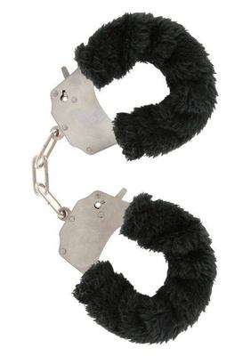 Metal Handcuffs with Black Fur
