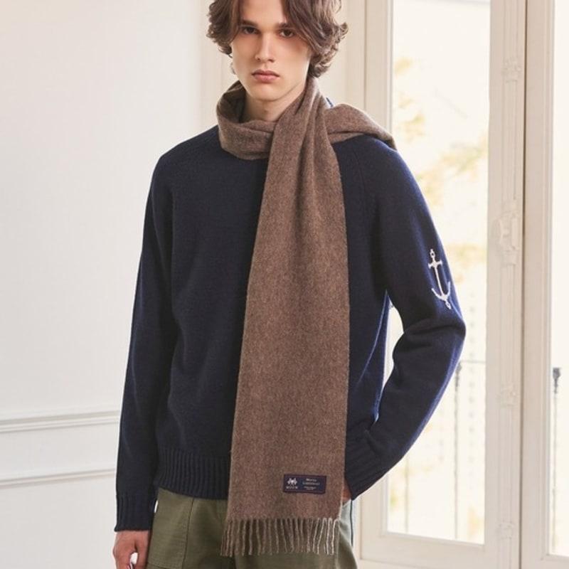 ABRAHAM MOON Шарф из мериносовой шерсти 25 см - Темно-бежевый