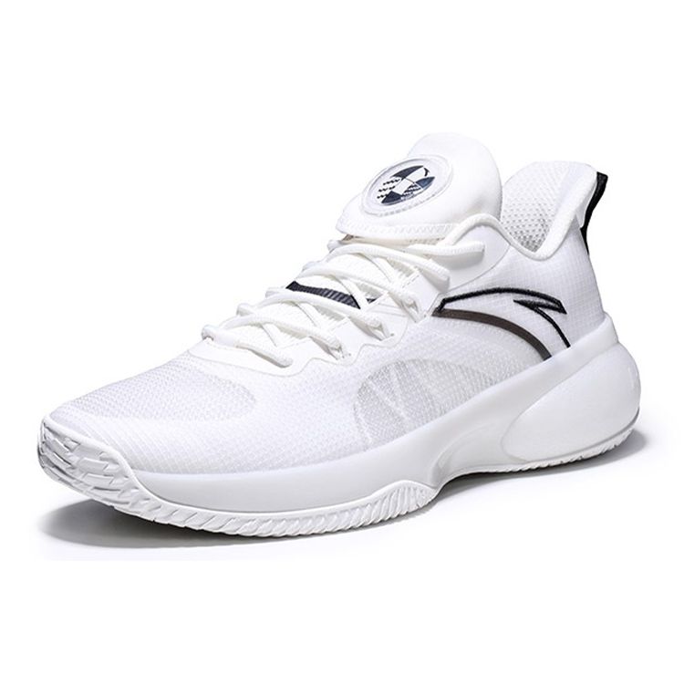 Anta Баскетбольные кроссовки Cement Nemesis Lightweight Bubble Series Low-Top мужские кроссовки белые черные 112121606S-2