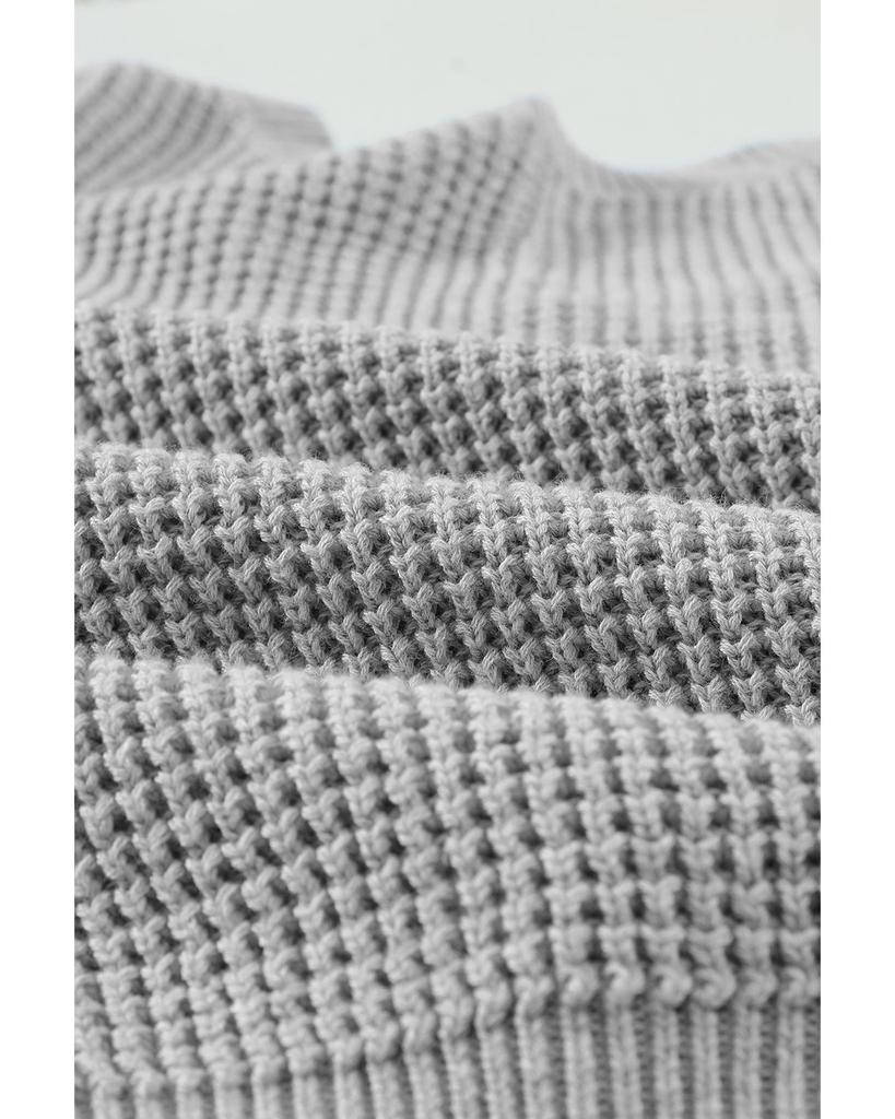 Azura Exchange Серый свитер с перекрещивающимися бретелями на спине