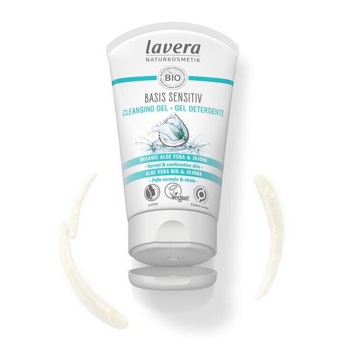 LAVERA Basis Sensitive Cleansing Gel - Organic Aloe Vera & Jojoba (For Normal to Combination Skin)