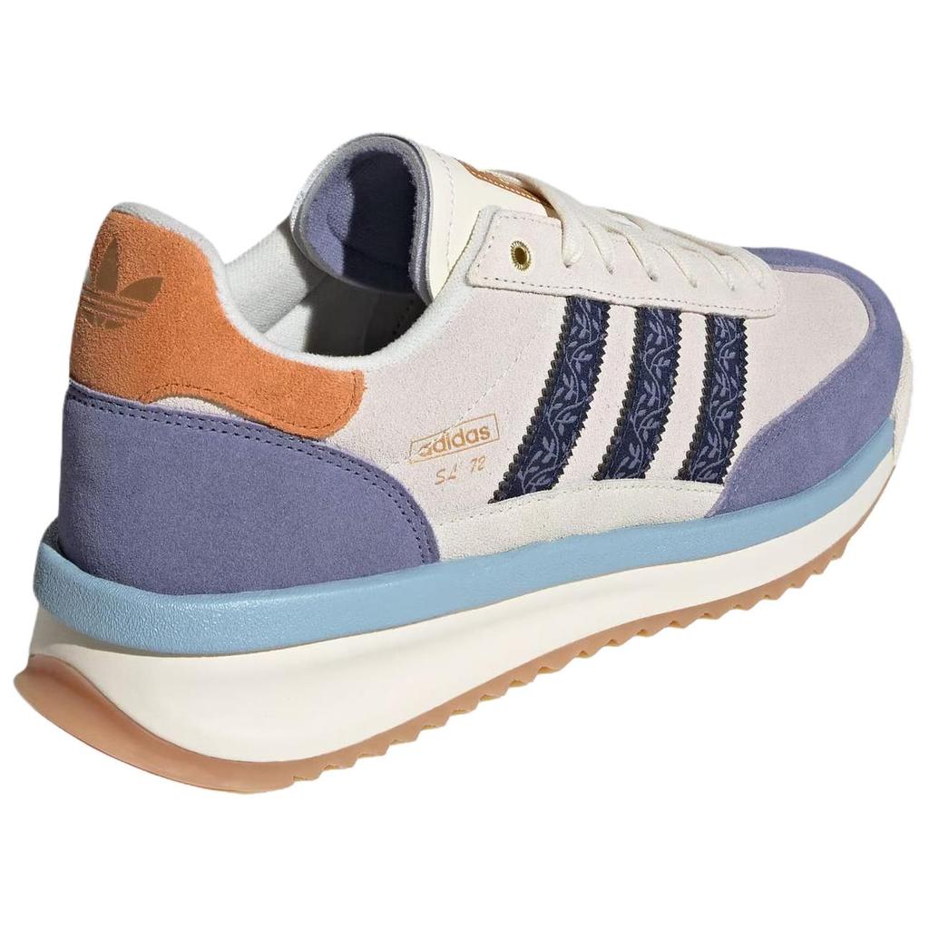 adidas SL72 RTN Кремовые ночные индиго цветочные унисекс кроссовки кремово-белые Tech-Copper JQ0957