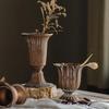 Ваза в классическом ретро-стиле из металла и железа, украшение для дома, рабочего стола, фестиваля, вечеринки, цветочной композиции.