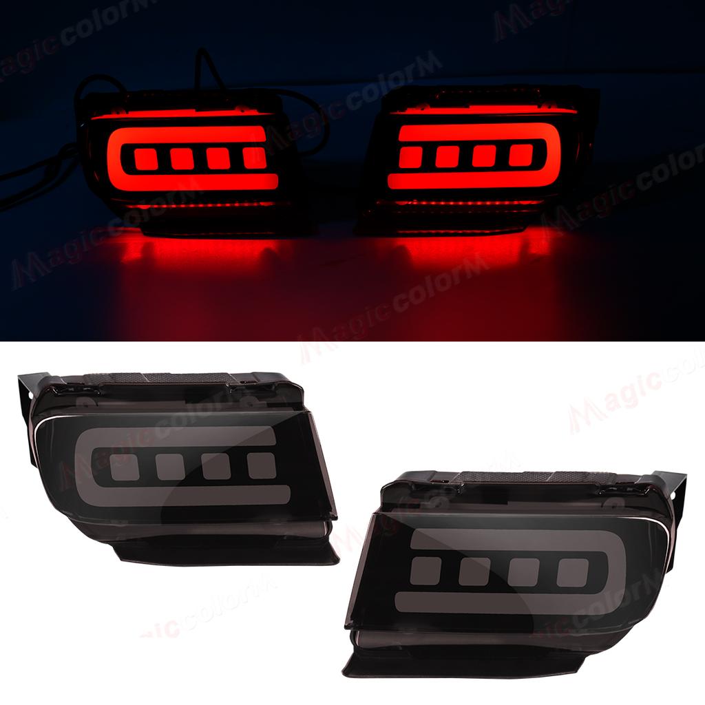 LED Rear Bumper Reflector For Toyota Land Cruiser Prado 150 LC150 FJ150 GRJ150 2010 - 2020 Running Brake Turn Signal Lamps 12V