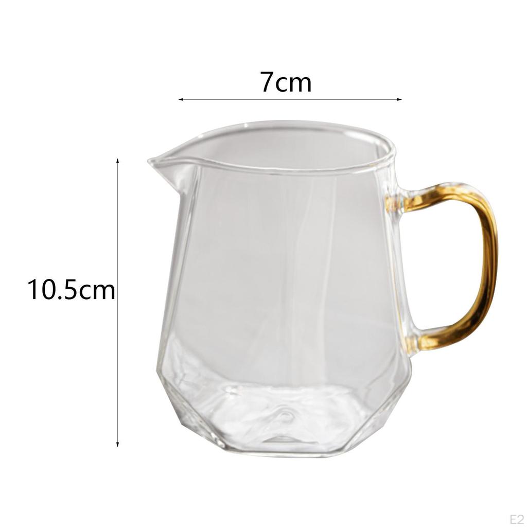 Элегантный стеклянный кувшин для взбитого молока и сливок