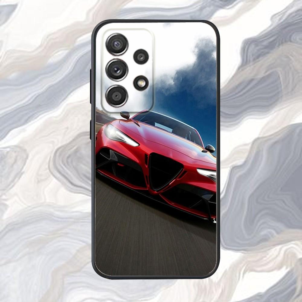 Чехол для телефона Car A-Alfa-s R-Romeo-os для Samsung S25, S24, S21, S22, S23, S30, Ultra, S20, Plus, Fe, Lite, Note, 10, 9, 5G Черный