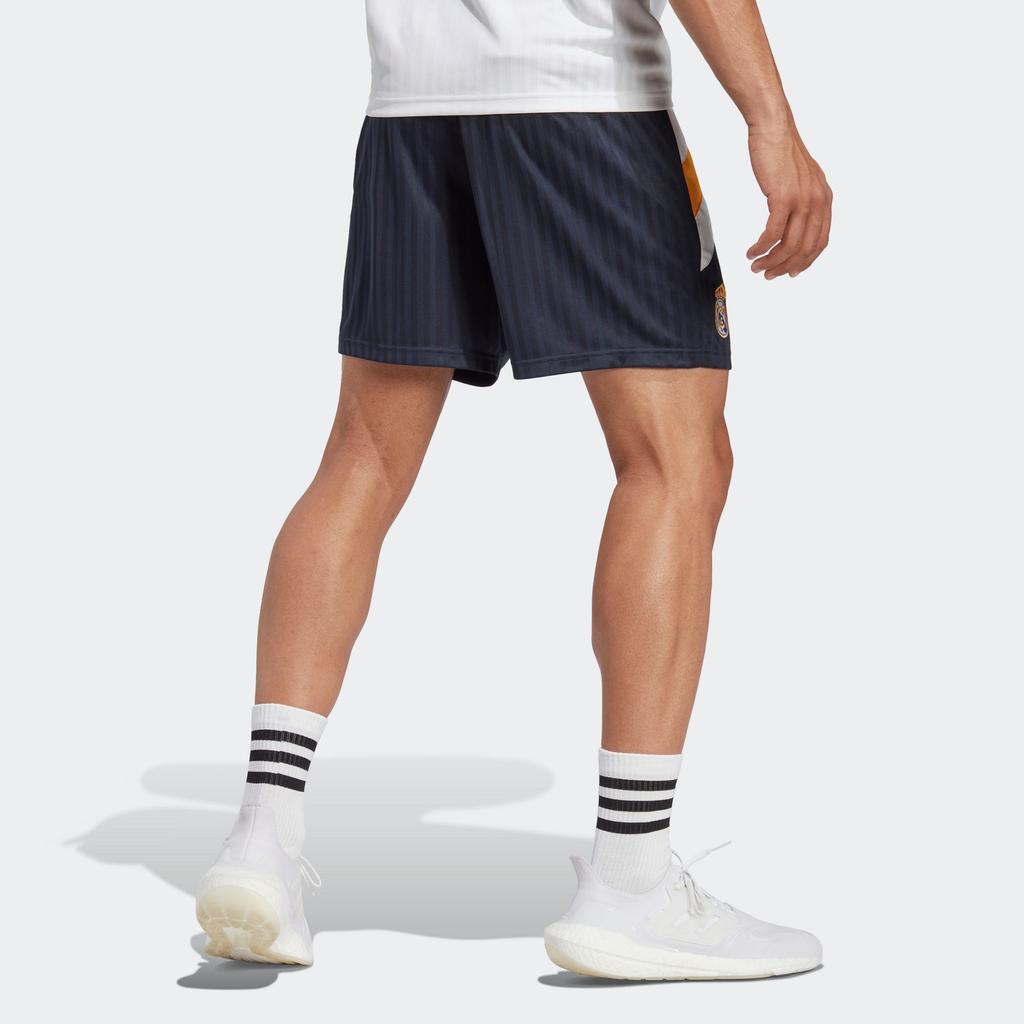 adidas Повседневные шорты Реал Мадрид Мужские Темно-синие Средние HT6457