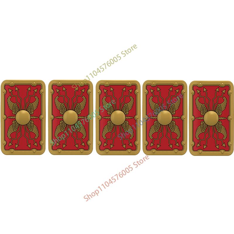 Средневековый Рим Щит Военные Строительные Блоки Фигурка Римского Солдата Воина Рыцаря Лучник Фартук Плащ Аксессуары Кирпичная Игрушка Подарок