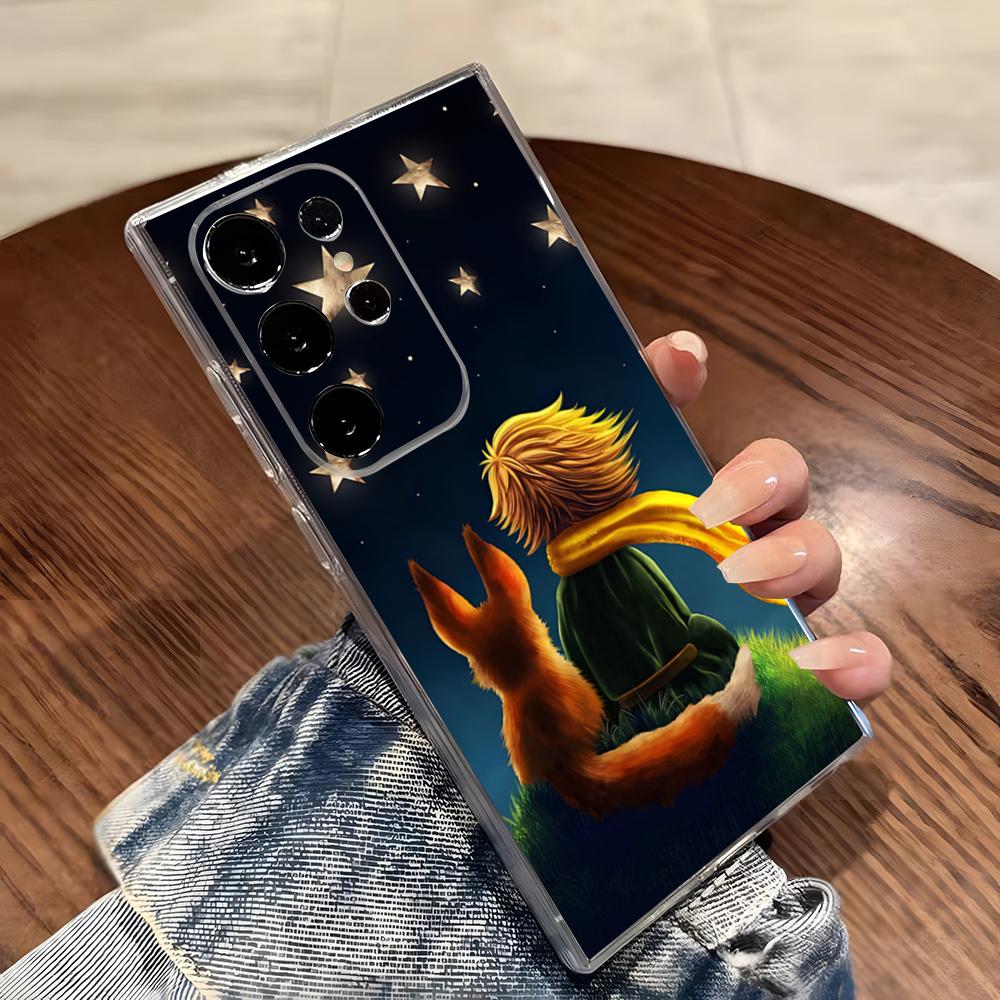 Чехол для телефона Маленький Принц Для Samsung S26 S25 S24 Ultra S23 Fe S22 S20 S21 Plus Plus 5G Fe Прозрачная крышка