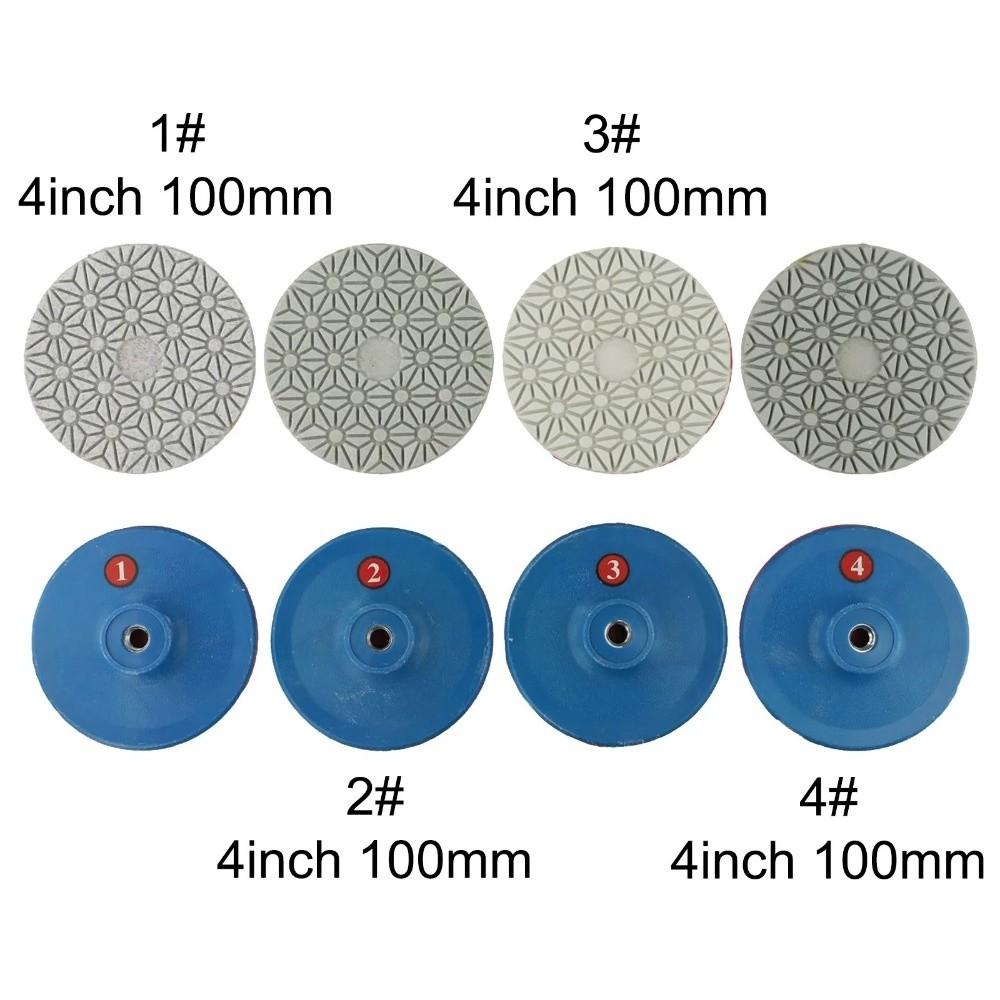 4 Step Grinding Disc Wet Dry Stone Polishing Sheet Grinding Sheet Diamond Pad Stone Renovation