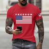 Fashionable Round Neck Short Sleeve Work Clothes Printed Tops For Mens Summer Tops