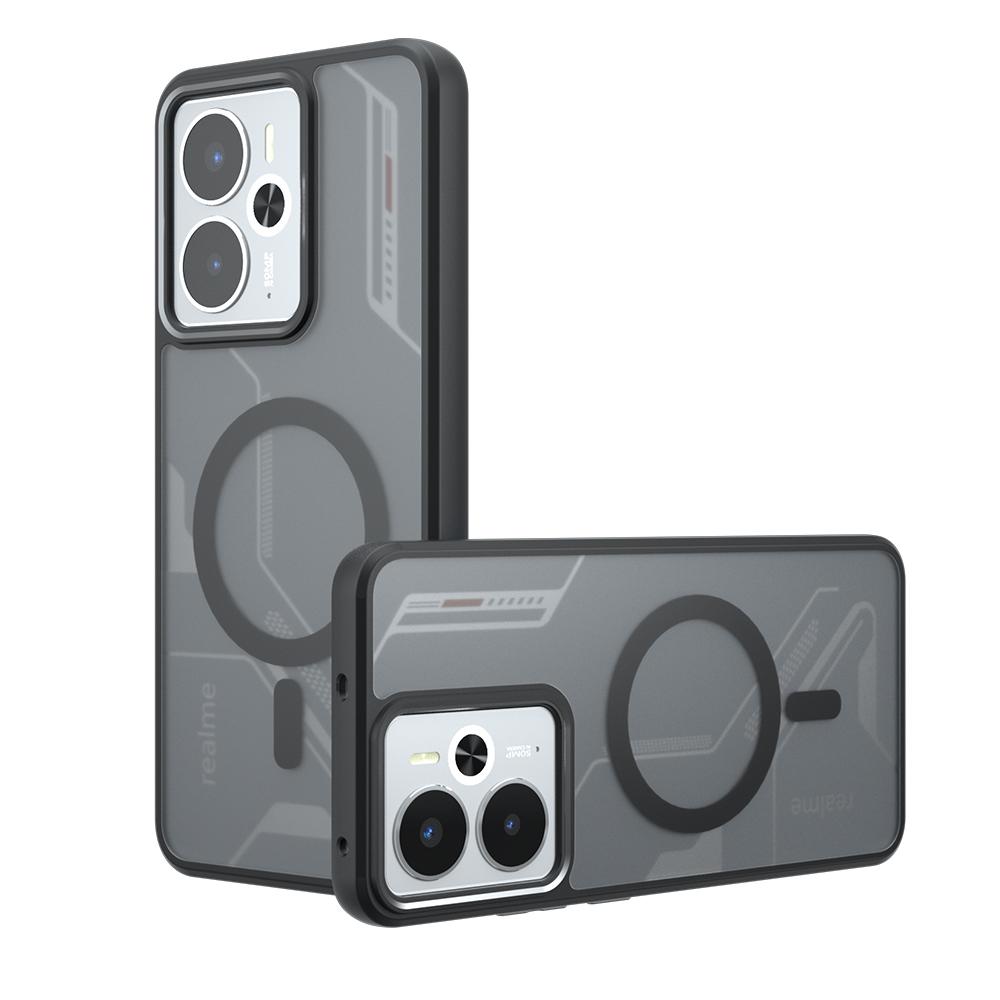 Для Realme 14 14T 13 12 Pro Plus Neo 7X Чехол Матовый Magsafe Ударопрочный Встроенная Подушка Безопасности Углы Нежелтеющий Материал Мягкий Чехол