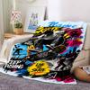 Custom Name skateboard Theme Printed Blanket - Perfect for Couch, Bed, Travel & Outdoor Use | Machine Washable, Cozy & Durable.