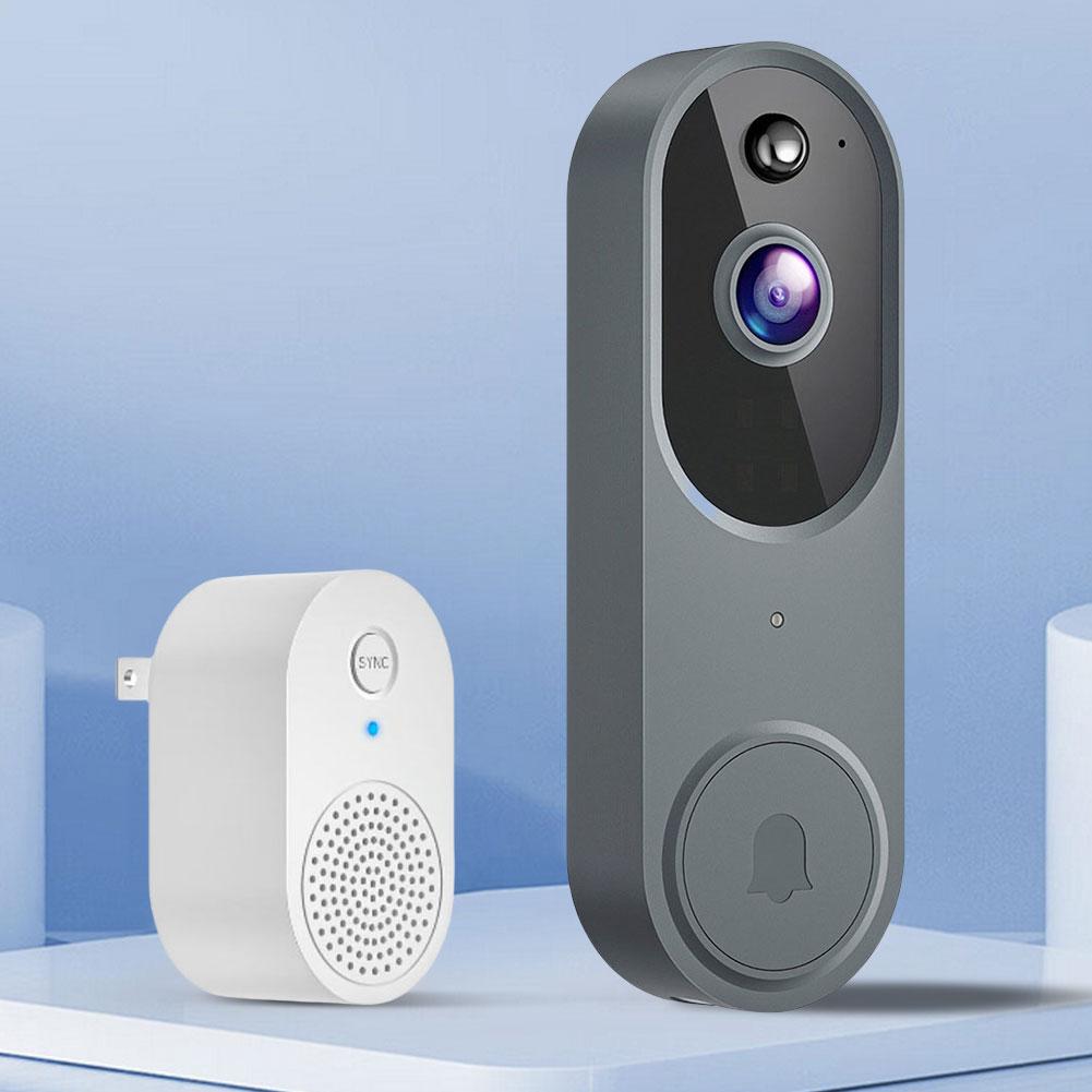 1080P Video Doorbell Camera 2-Way Audio Wireless Doorbell WIFI HD Camera Motion Detection for Home Security Outdoor Door Bell