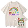 Death Is Coming T Shirt 2026 Fashion Unisex/Women Harajuku Graphic T-Shirt Unisex High Quality Aesthetic Vintage Cotton Tees Shirts