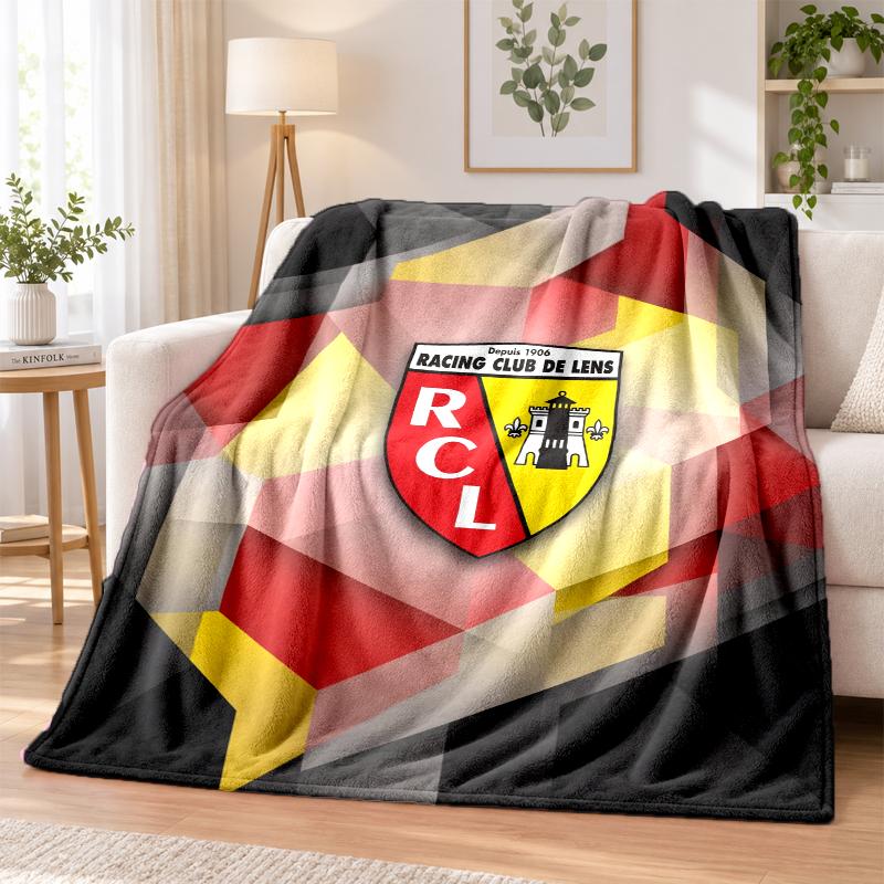 Lens FC Printed Flannel Blanket Warm Comfort Bed Throw For Indoor Home Decoration