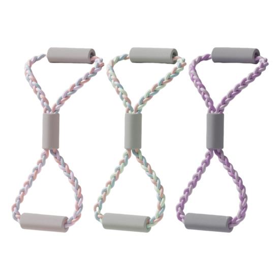 Фитнес-лента сопротивления Figure 8 с противоскользящей ручкой для переноски мужчин и женщин