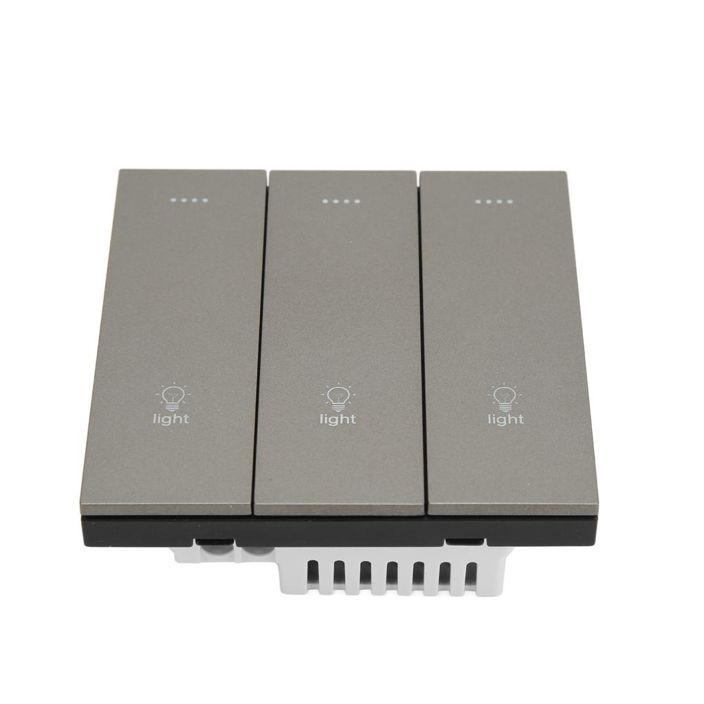 3-клавишный беспроводной интеллектуальный выключатель света WiFi Bluetooth настенный выключатель голосовое управление синхронизацией для приложения TUYA AC