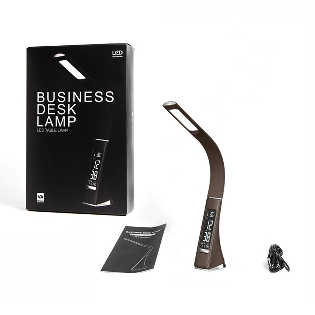 Multifunctional LED Desk Lamp Eye-Caring Table Lamp Adjustable Study Desk Light with Calendar