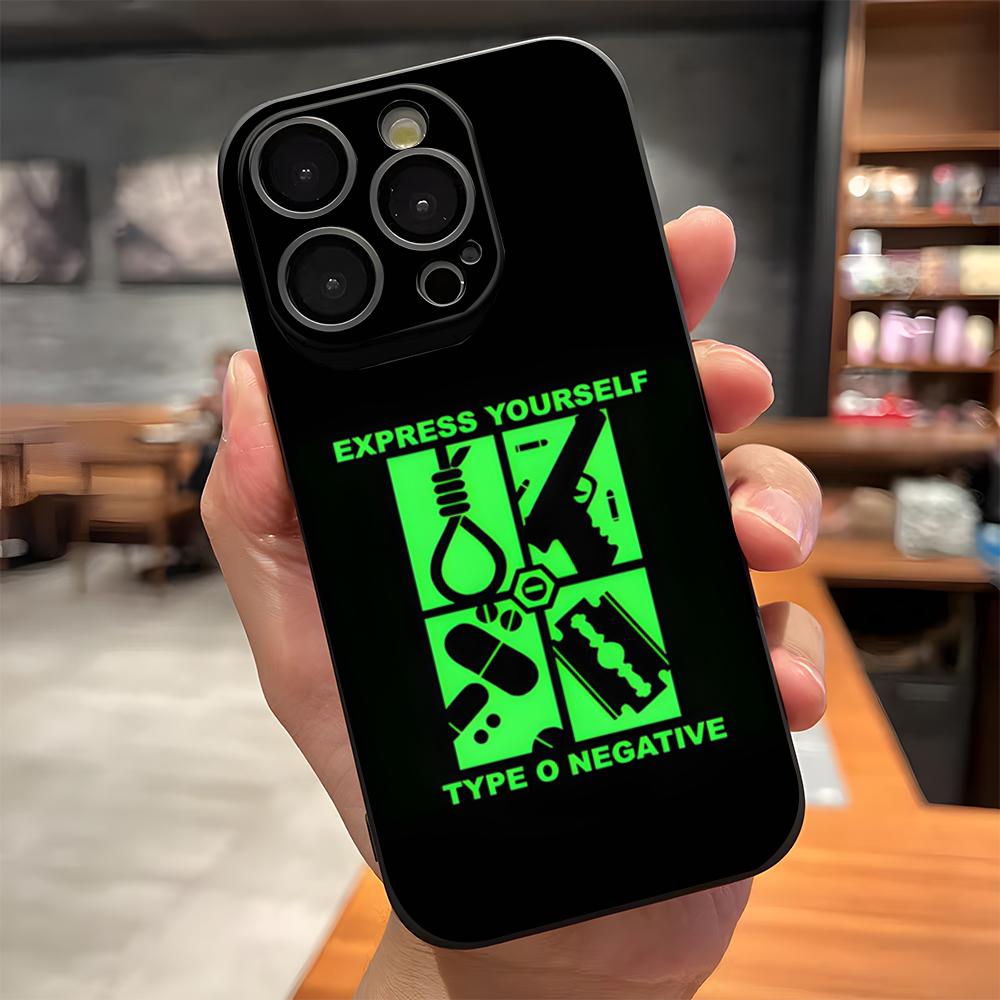 Чехол для телефона Rock Band Type O Negative для IPhone 17 Pro Max 15 Pro 16 14 Plus 12 13 Mini 11 Pro Ударопрочный Мягкий Чехол