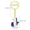 Stylish Guatemala Map Flag Keyring Gold/Silver Color Keychain Ethnic Style Key Rings Accessory for Culture Enthusiasts