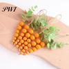 Rustic Wooden Beads Easter Carrot String Wood Pendant Hanging Spring Home Party Decoration for Birthday Housewarming Seasonal Farmhouse Ornaments